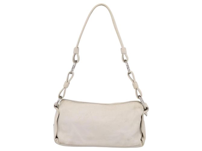 Borsa a tracolla BOTTEGA VENETA in pelle White Gold Auth 201972 Bianco D'oro - vista 3