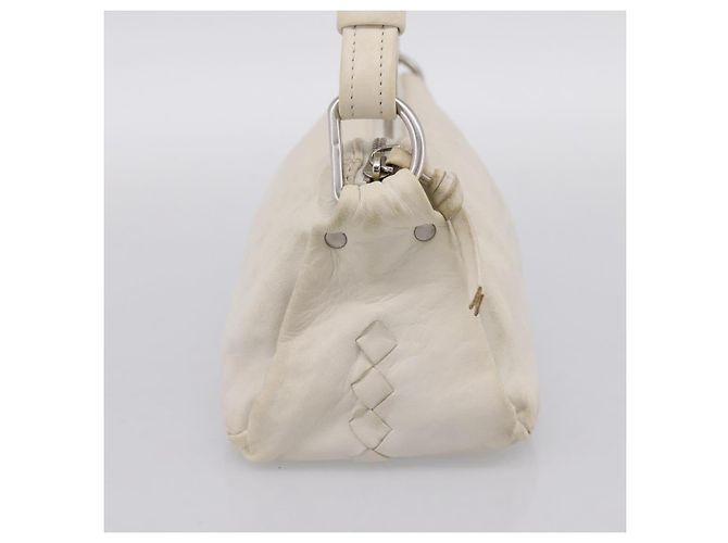 Borsa a tracolla BOTTEGA VENETA in pelle White Gold Auth 201972 Bianco D'oro - vista 4