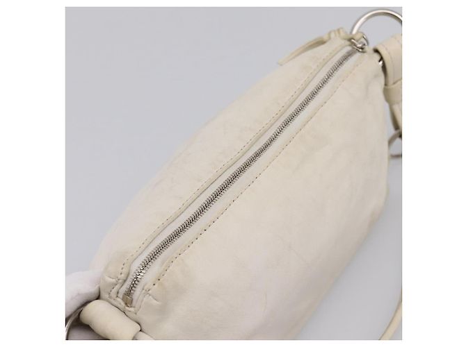 Borsa a tracolla BOTTEGA VENETA in pelle White Gold Auth 201972 Bianco D'oro - vista 6