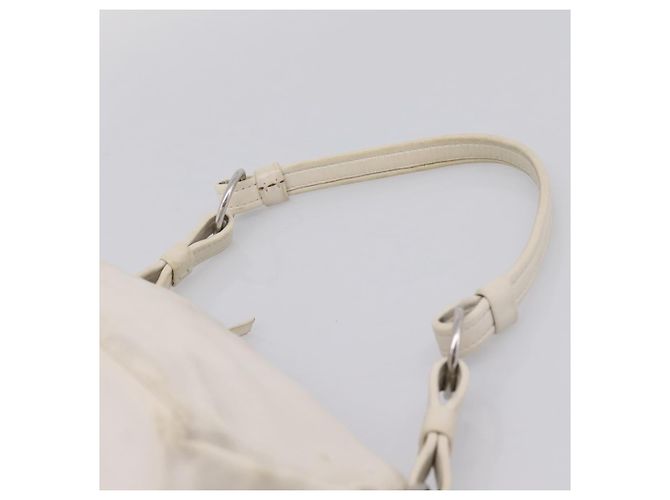 Borsa a tracolla BOTTEGA VENETA in pelle White Gold Auth 201972 Bianco D'oro - vista 8