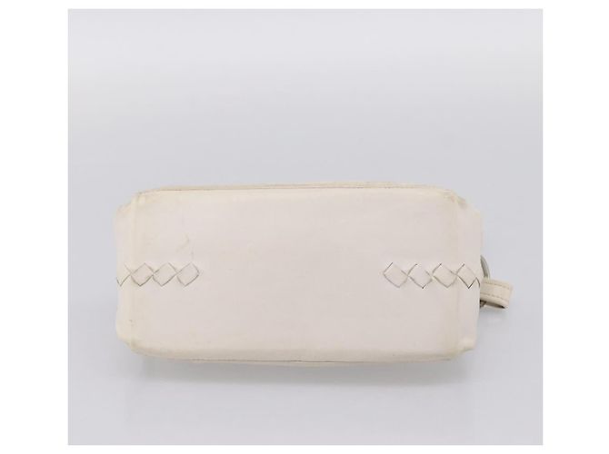 Borsa a tracolla BOTTEGA VENETA in pelle White Gold Auth 201972 Bianco D'oro - vista 9