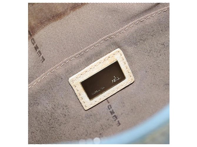 Borsa a tracolla FENDI Canvas Azzurro Argento 8BR248 Auth 199506 Blu chiaro - vista 16