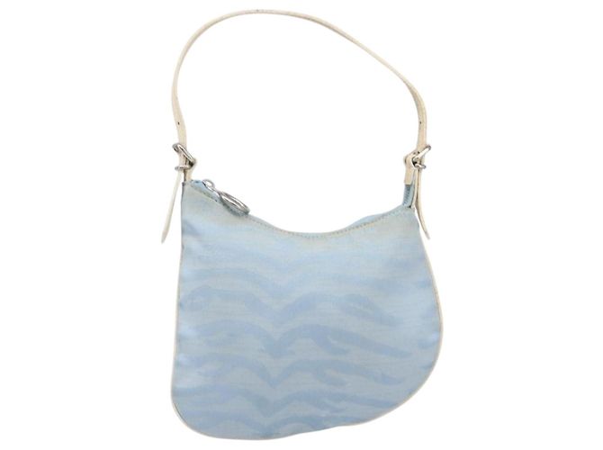 Borsa a tracolla FENDI Canvas Azzurro Argento 8BR248 Auth 199506 Blu chiaro - vista 2