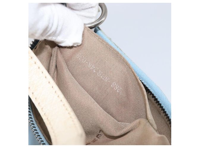 Borsa a tracolla FENDI Canvas Azzurro Argento 8BR248 Auth 199506 Blu chiaro - vista 21