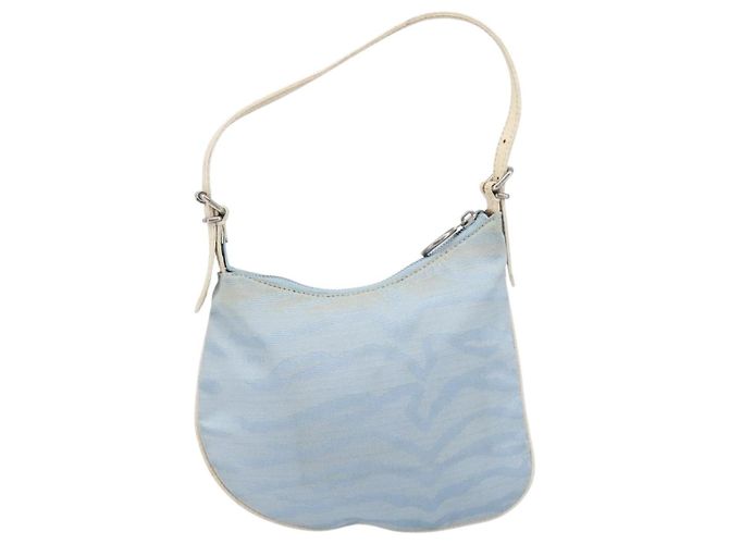 Borsa a tracolla FENDI Canvas Azzurro Argento 8BR248 Auth 199506 Blu chiaro - vista 3