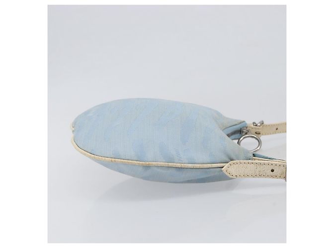 Borsa a tracolla FENDI Canvas Azzurro Argento 8BR248 Auth 199506 Blu chiaro - vista 4
