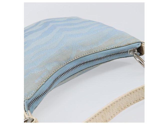 Borsa a tracolla FENDI Canvas Azzurro Argento 8BR248 Auth 199506 Blu chiaro - vista 6