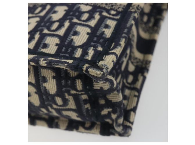 Christian Dior Trotter Book Tote Mini Vertical Phone Bag Navy Auth 196183A Blu navy - vista 12