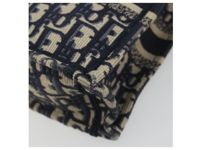 Christian Dior Trotter Book Tote Mini Vertical Phone Bag Navy Auth 196183A Blu navy - vista 14