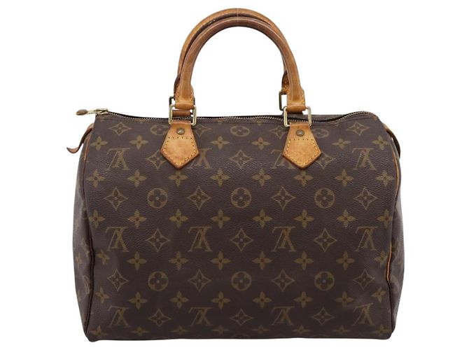 Borsa a mano LOUIS VUITTON Monogram Speedy 30 M41526 LV Auth 205078 Monogramma - vista 2