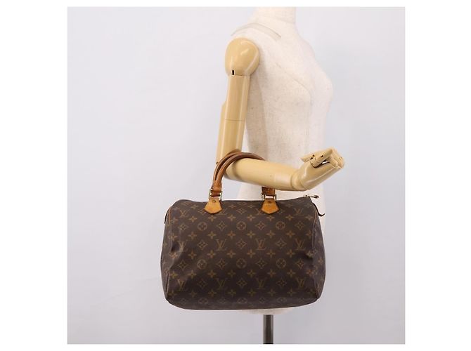 Borsa a mano LOUIS VUITTON Monogram Speedy 30 M41526 LV Auth 205078 Monogramma - vista 20