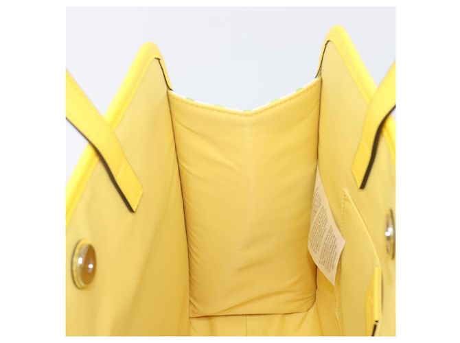 Borsa Tote GUCCI Higuchi Yoko in cotone giallo 605613 Auth 167610SAM - vista 18