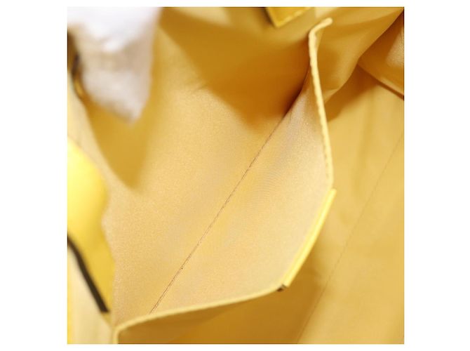 Borsa Tote GUCCI Higuchi Yoko in cotone giallo 605613 Auth 167610SAM - vista 19