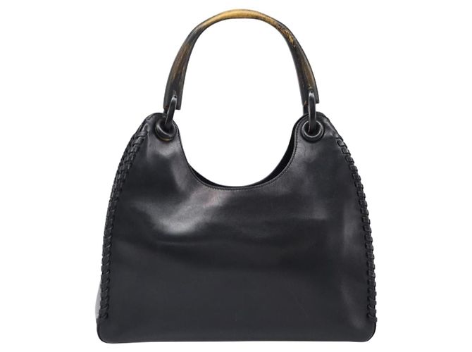 Borsa a tracolla GUCCI in pelle nera 106236 Auth 202694V Nero - vista 3