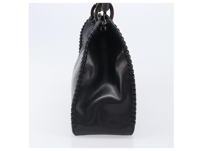 Borsa a tracolla GUCCI in pelle nera 106236 Auth 202694V Nero - vista 5