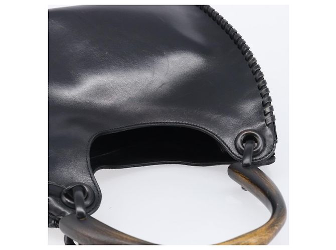 Borsa a tracolla GUCCI in pelle nera 106236 Auth 202694V Nero - vista 6