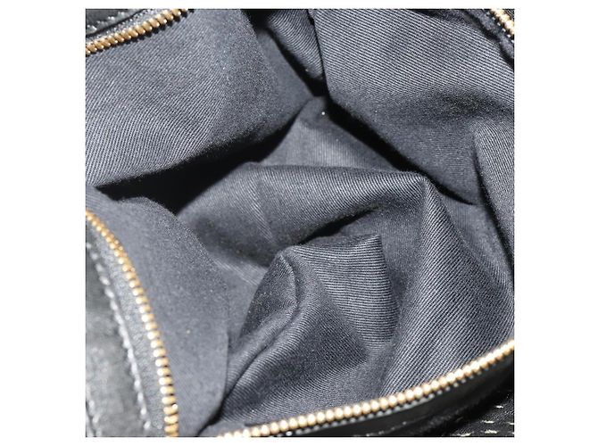 Borsa a tracolla LOEWE in pelle nera e oro Auth bs36832A Nero D'oro - vista 23