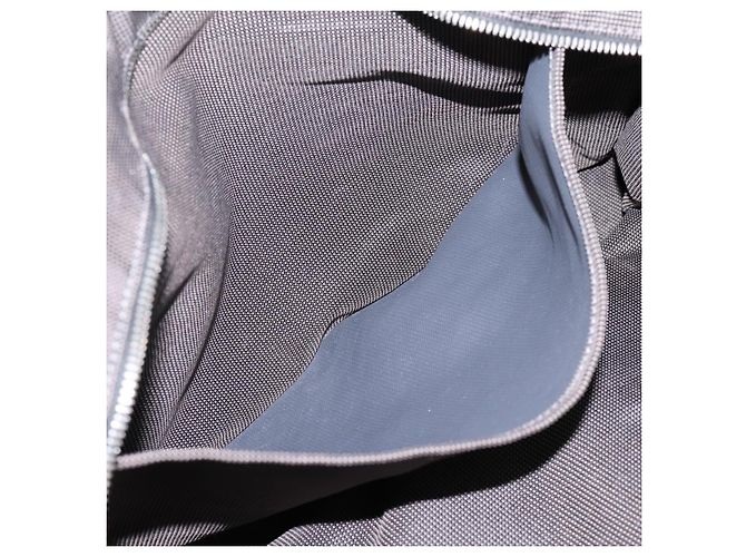 Hermès HERMES Her Line MM Handtasche Canvas Grau Silber Auth 205886A Braun - Ansicht 18