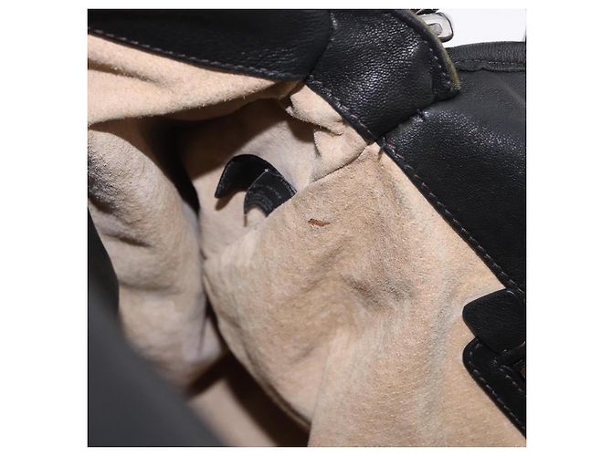 Borsa a Tracolla PRADA Nylon Pelle Khaki Silver BR4549 Auth am12573V Argento Cachi - vista 24