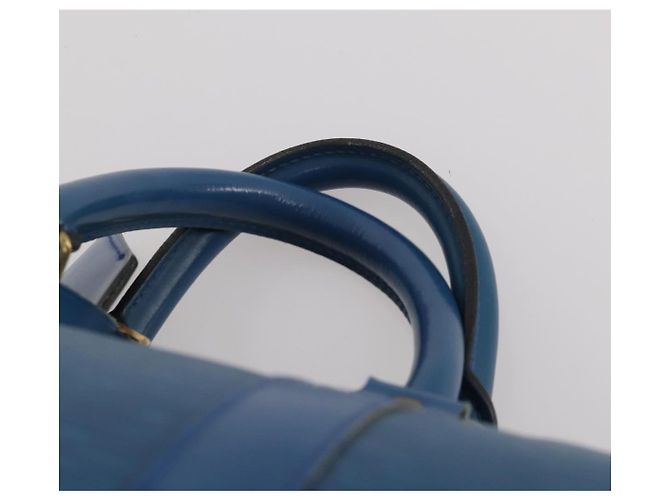 LOUIS VUITTON Epi Keepall 45 Boston Bag Blue M42975 LV Auth 201910 - vista 8