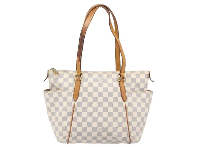 Borsa Tote LOUIS VUITTON Damier Azur Totally PM N41280 LV Auth 204311 - vista 13