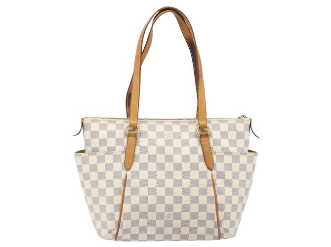 Borsa Tote LOUIS VUITTON Damier Azur Totally PM N41280 LV Auth 204311 - vista 2
