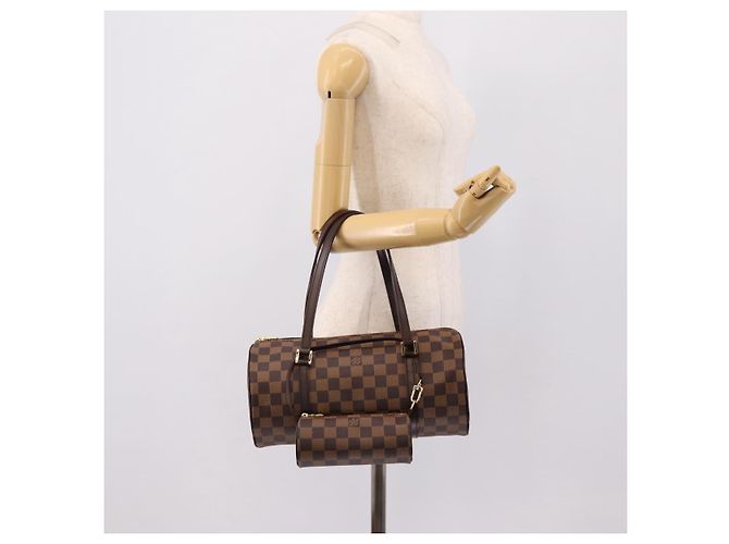 Borsa a mano LOUIS VUITTON Damier Ebene Papillon 30 N51303 LV Auth BA14868V - vista 25