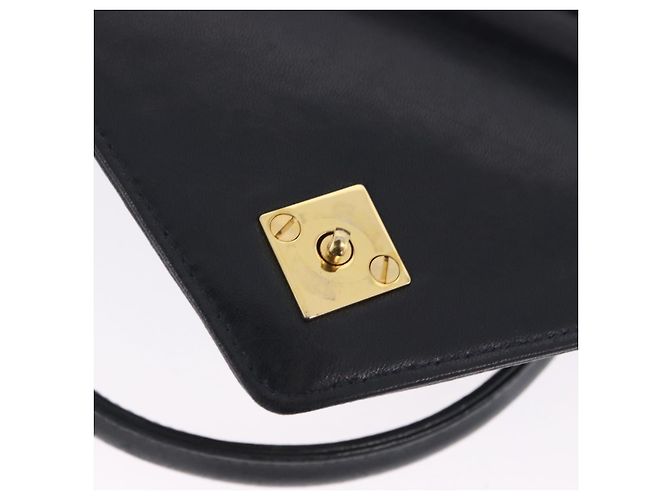 Borsa a mano BALLY in pelle Navy tono oro Auth ka6224 Blu navy - vista 22