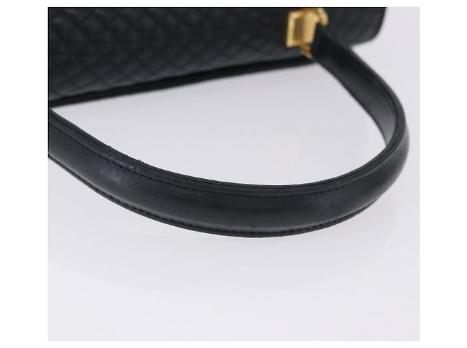 Borsa a mano BALLY in pelle Navy tono oro Auth ka6224 Blu navy - vista 9