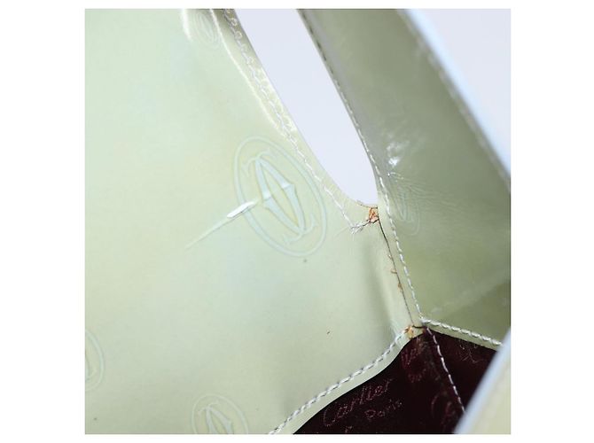 Borsa a mano CARTIER Happy Birthday Line Patent Green Auth BA15527A Verde - vista 19