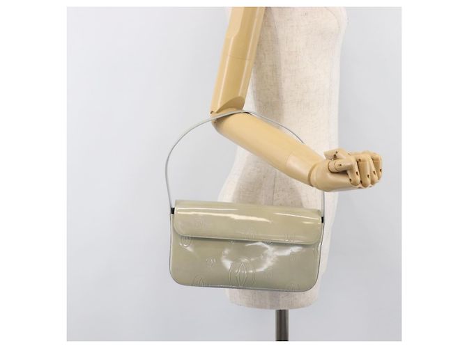 Borsa a mano CARTIER Happy Birthday Line Patent Green Auth BA15527A Verde - vista 26