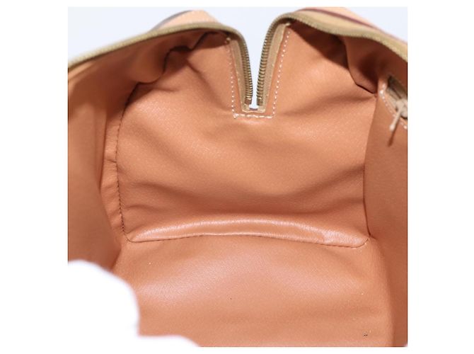 Céline Borsa Boston CELINE Macadam Canvas PVC Leather Brown Gold Auth 204457V Marrone D'oro - vista 19