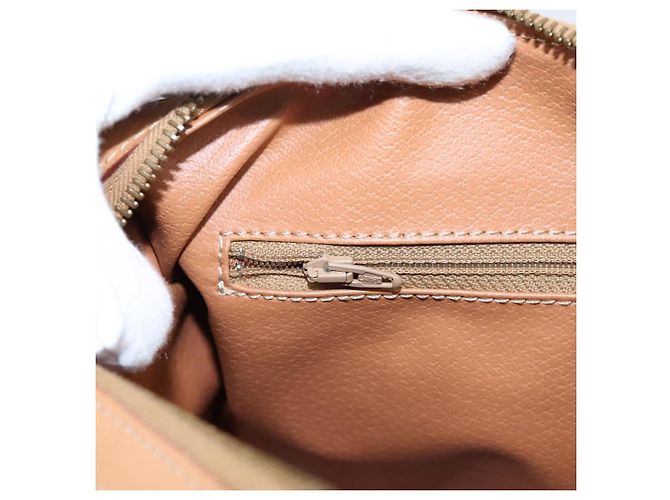 Céline Borsa Boston CELINE Macadam Canvas PVC Leather Brown Gold Auth 204457V Marrone D'oro - vista 20