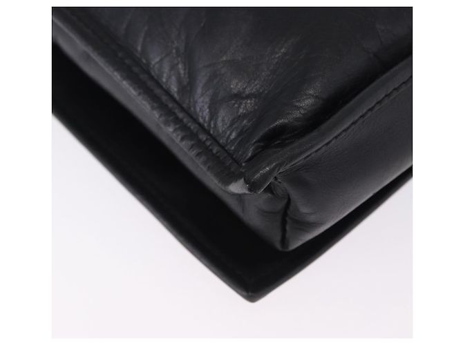 Borsa a tracolla LOEWE Anagram in pelle nera e oro autentica 204314A Nero D'oro - vista 16