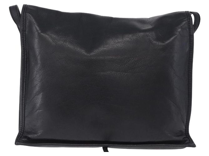 Borsa a tracolla LOEWE Anagram in pelle nera e oro autentica 204314A Nero D'oro - vista 2