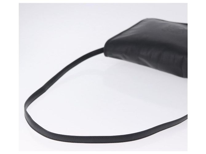 Borsa a tracolla LOEWE Anagram in pelle nera e oro autentica 204314A Nero D'oro - vista 7