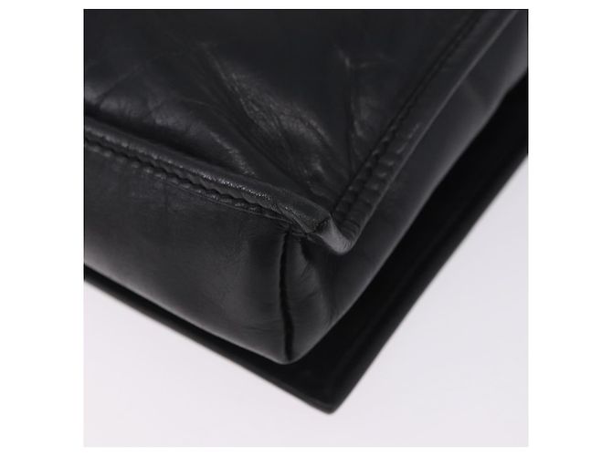 Borsa a tracolla LOEWE Anagram in pelle nera e oro autentica 204314A Nero D'oro - vista 9