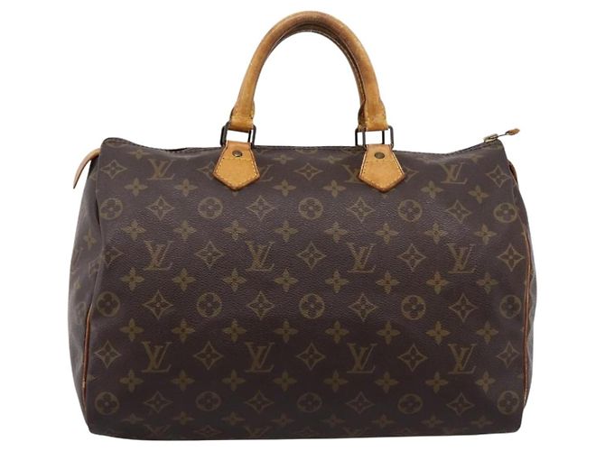 Borsa a mano LOUIS VUITTON Monogram Speedy 35 M41524 LV Auth 205090 Monogramma - vista 13