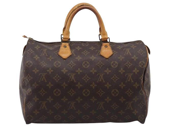 Borsa a mano LOUIS VUITTON Monogram Speedy 35 M41524 LV Auth 205090 Monogramma - vista 2