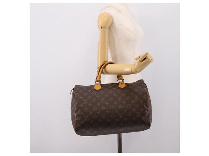 Borsa a mano LOUIS VUITTON Monogram Speedy 35 M41524 LV Auth 205090 Monogramma - vista 22