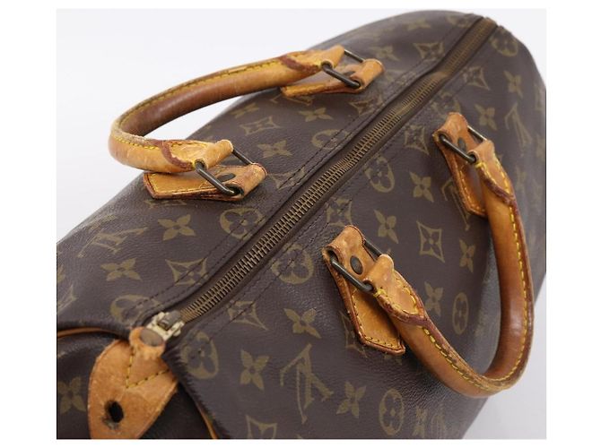Borsa a mano LOUIS VUITTON Monogram Speedy 35 M41524 LV Auth 205090 Monogramma - vista 6