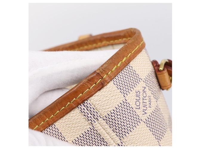 Borsa Tote LOUIS VUITTON Damier Azur Neverfull PM N41362 LV Auth 204721 - vista 10
