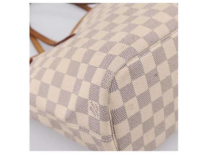 Borsa Tote LOUIS VUITTON Damier Azur Neverfull PM N41362 LV Auth 204721 - vista 16