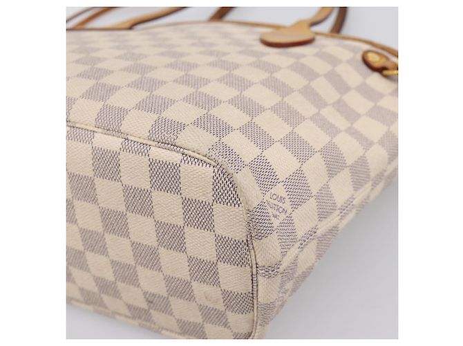 Borsa Tote LOUIS VUITTON Damier Azur Neverfull PM N41362 LV Auth 204721 - vista 17