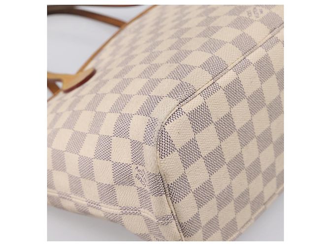 Borsa Tote LOUIS VUITTON Damier Azur Neverfull PM N41362 LV Auth 204721 - vista 18