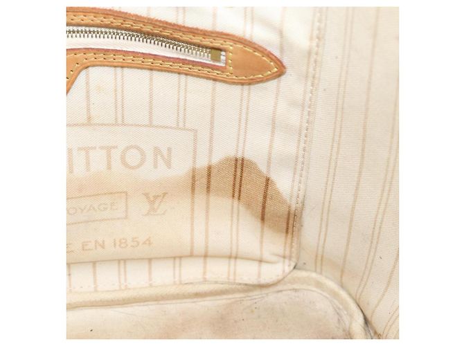 Borsa Tote LOUIS VUITTON Damier Azur Neverfull PM N41362 LV Auth 204721 - vista 20