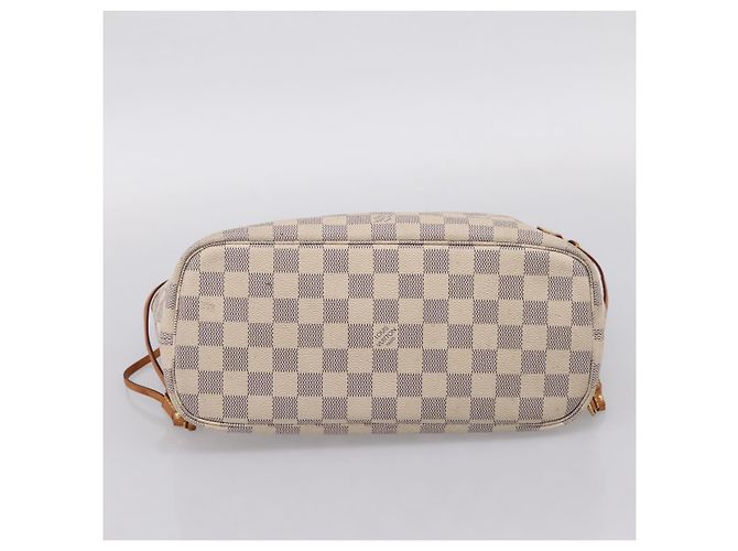 Borsa Tote LOUIS VUITTON Damier Azur Neverfull PM N41362 LV Auth 204721 - vista 5
