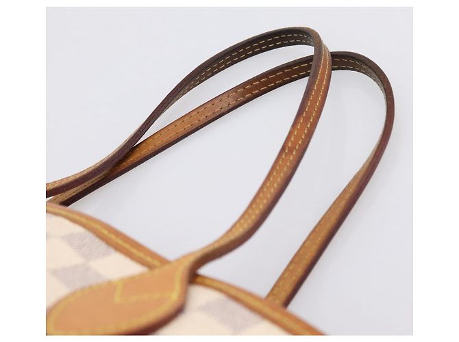 Borsa Tote LOUIS VUITTON Damier Azur Neverfull PM N41362 LV Auth 204721 - vista 9
