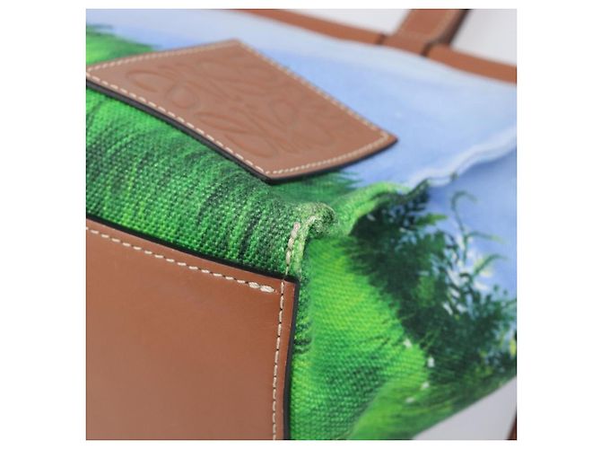 Borsa Tote LOEWE x Ghibli Il Mio Vicino Totoro Cushion Auth 167596SM Blu chiaro - vista 15