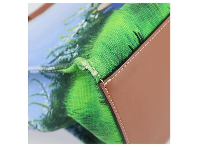 Borsa Tote LOEWE x Ghibli Il Mio Vicino Totoro Cushion Auth 167596SM Blu chiaro - vista 16
